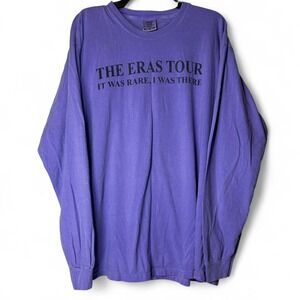 Taylor Swift Purple Womens XL Purple Eras Tour Crewneck Sweatershirt Cotton Cozy